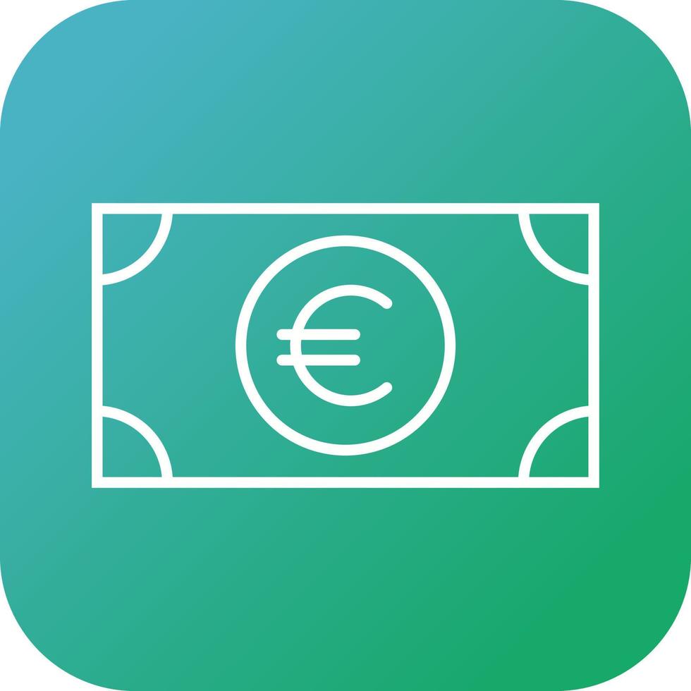Beautiful euro vector line icon