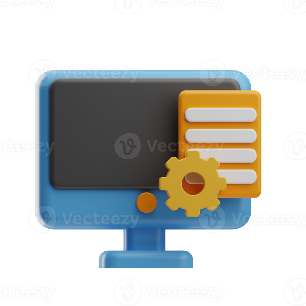 automation object illustration 3d png