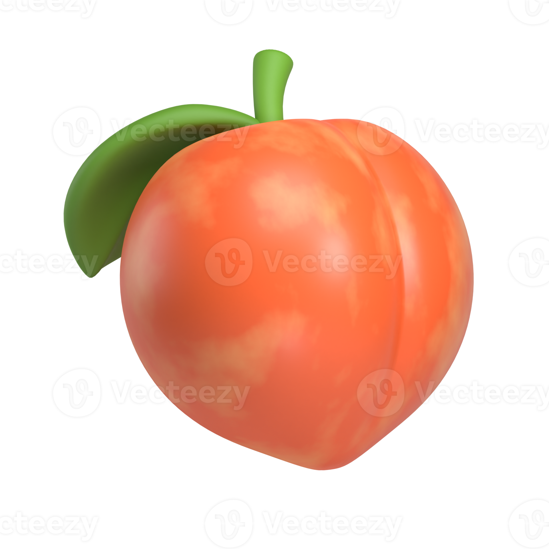 peach fruit 3d icon 17209852 PNG