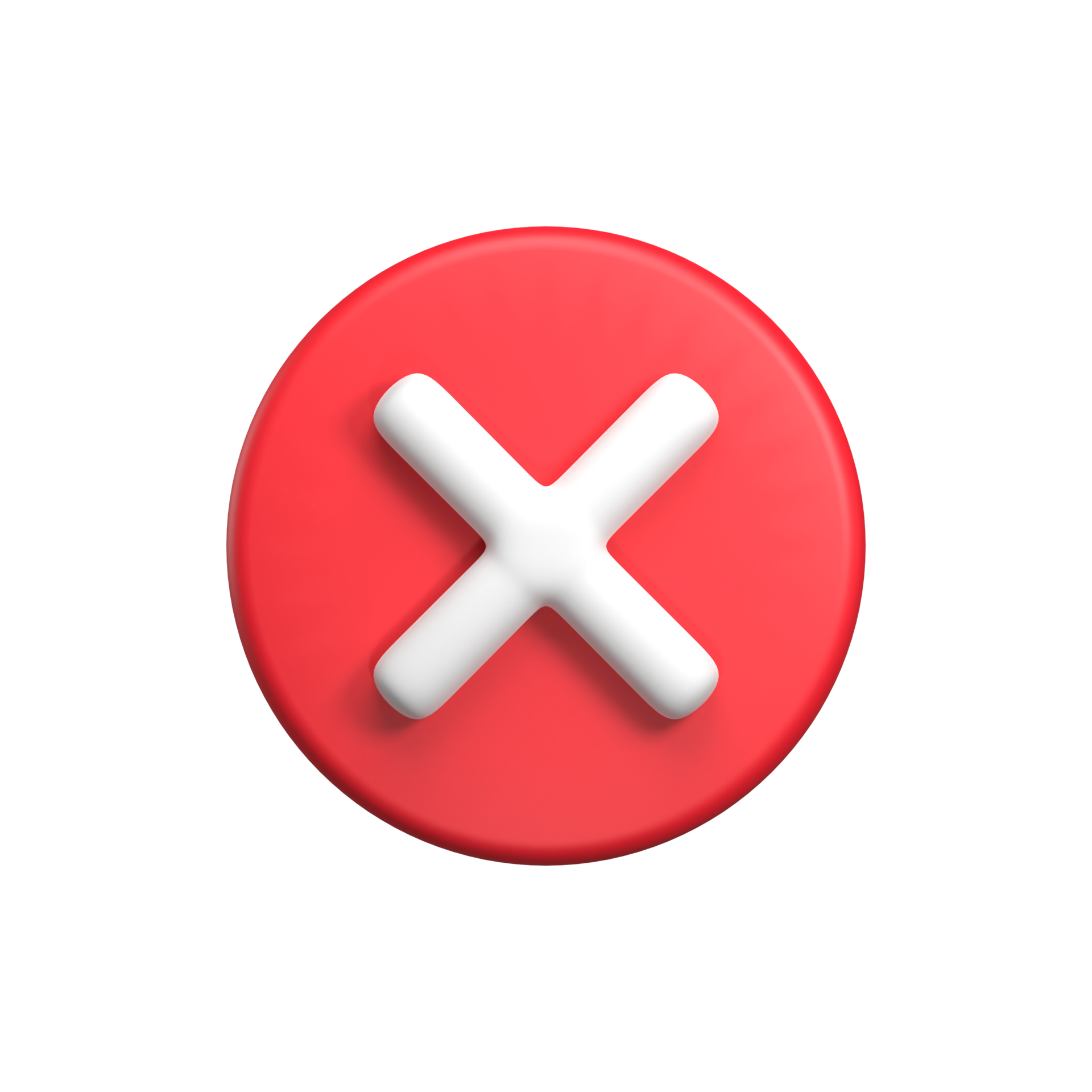 red wrong 3d ui icon 17209854 PNG