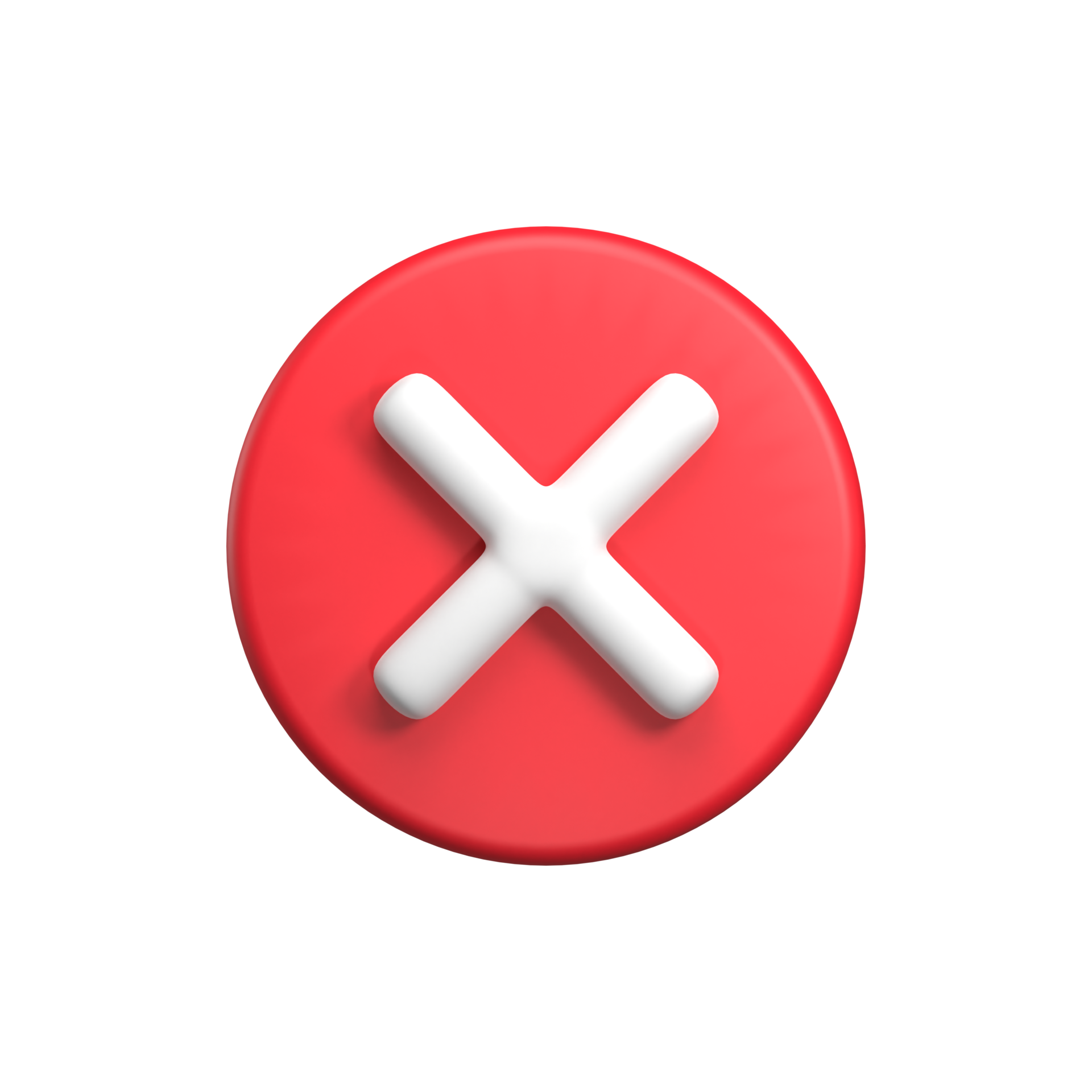 Free icono de interfaz de usuario 3d incorrecto rojo 17209854 PNG with