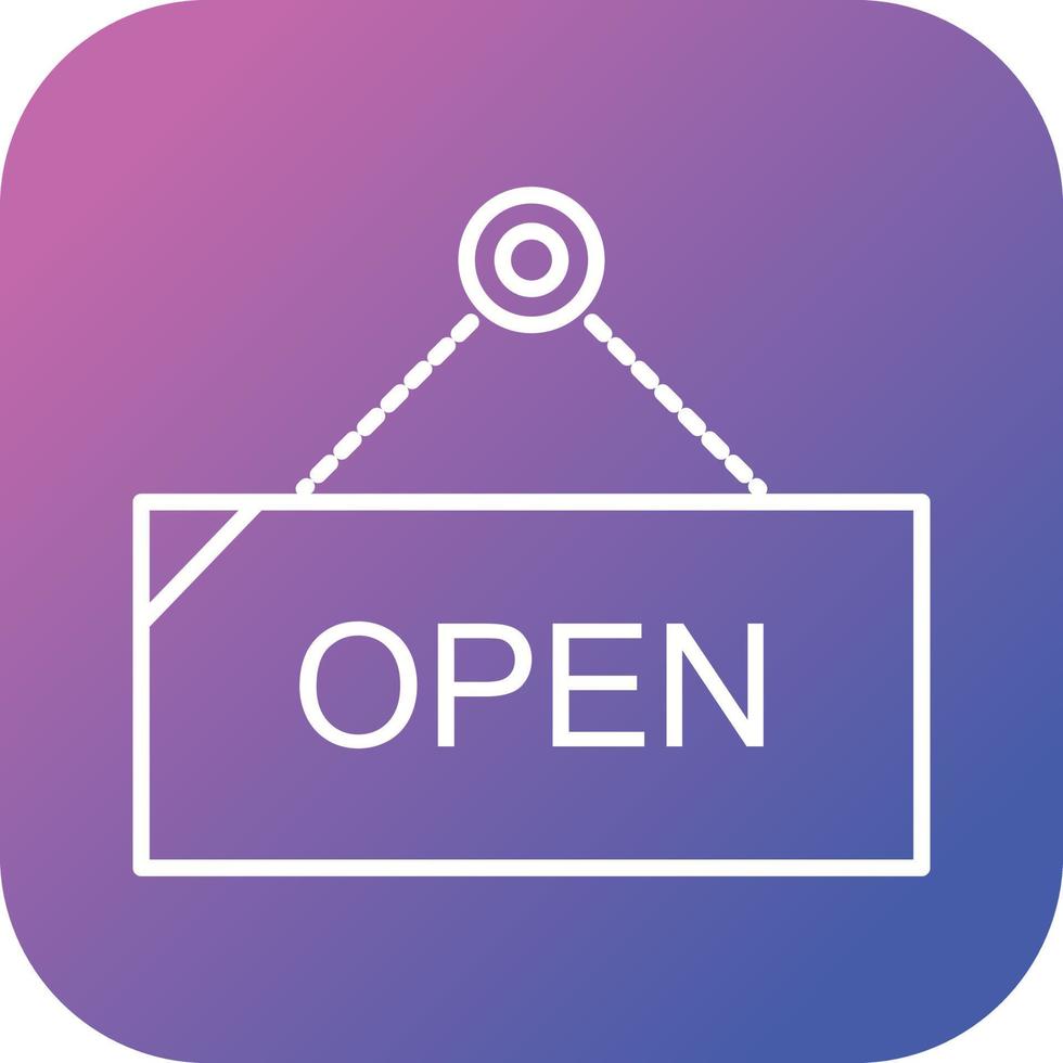 Beautiful Open Line Vector Icon