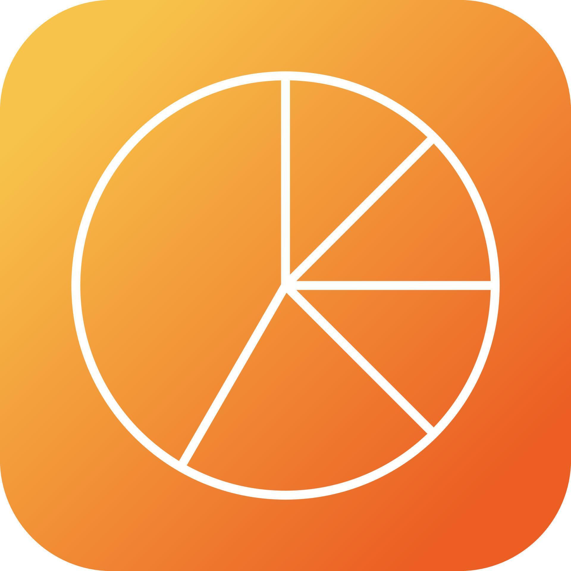 Beautiful Pie chart vector line icon 17209944 Vector Art at Vecteezy