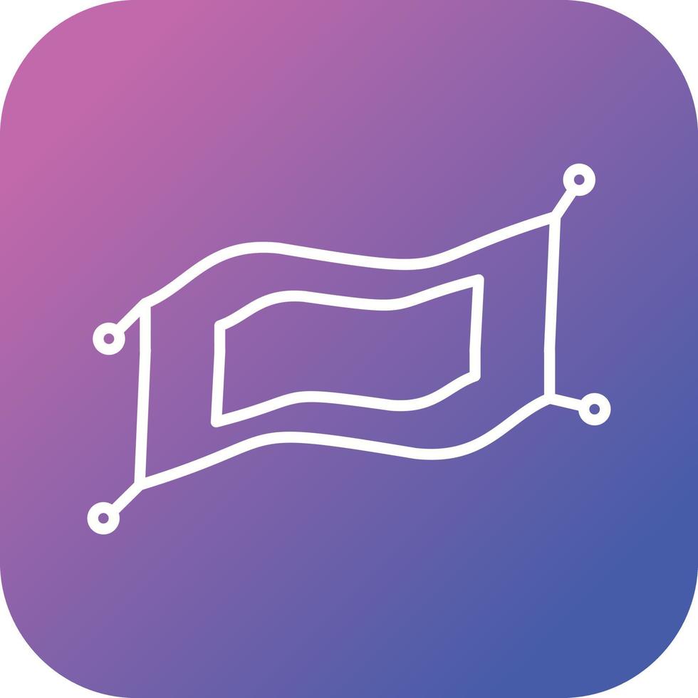 Beautiful Magical Carpet  Line Vector Icon