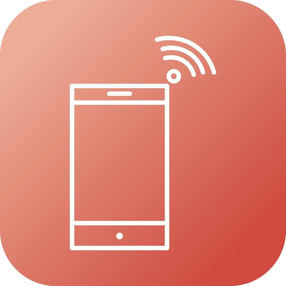 Beautiful Mobile Hotspot Line Vector Icon
