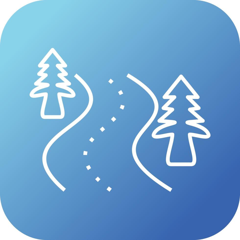 Beautiful Road Line Vector Icon