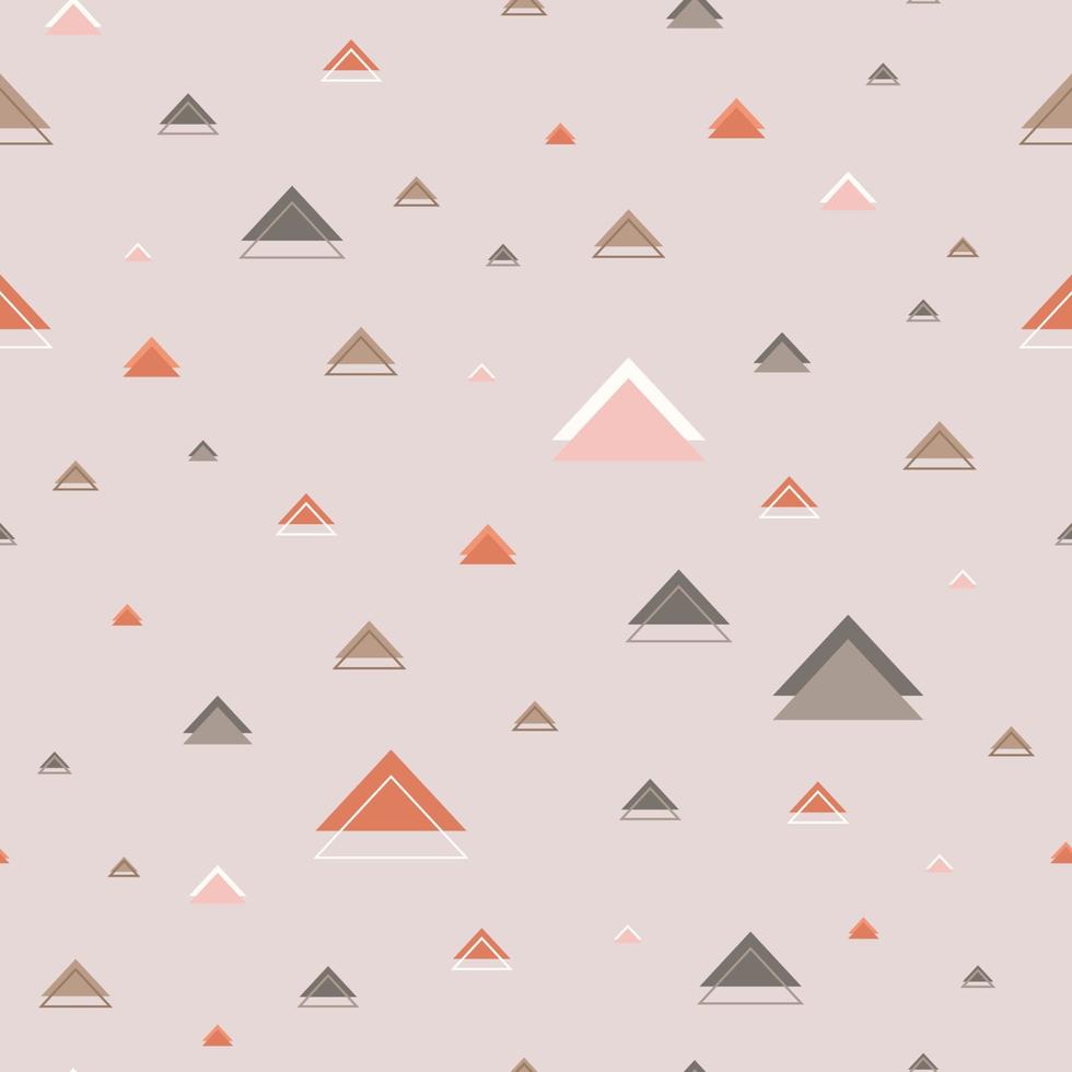 Vector hand drawn triangle pattern background for paper goods