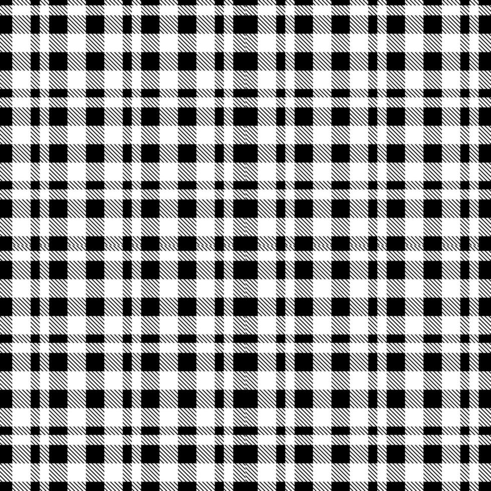 black and white plaid seamless pattern design vector