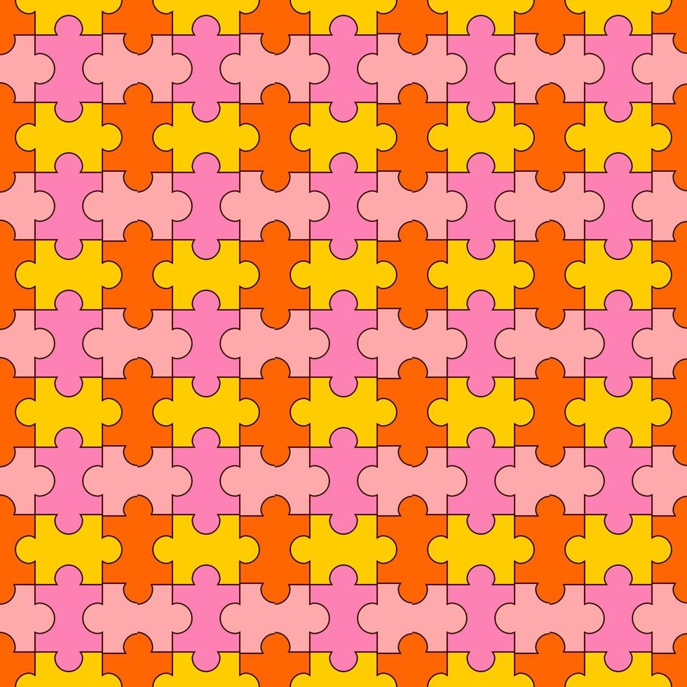 seamless pattern with puzzle background vector