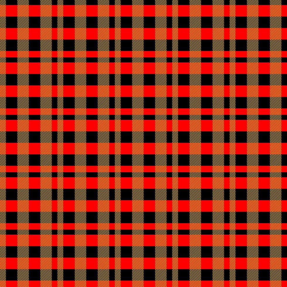 red and yellow plaid seamless pattern design vector