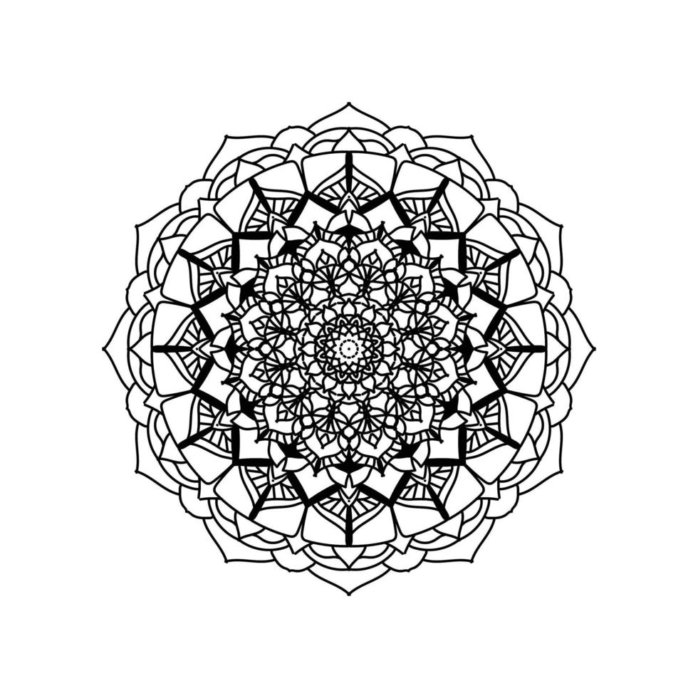 Mandala Creative Design with a floral and oriental shape. Ethnic art of Mandala Vector illustration
