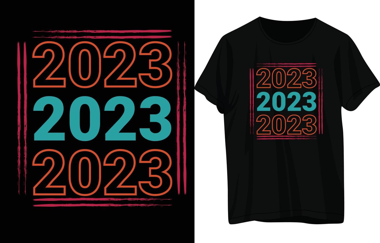 Happy New Year T-Shirt Design vector