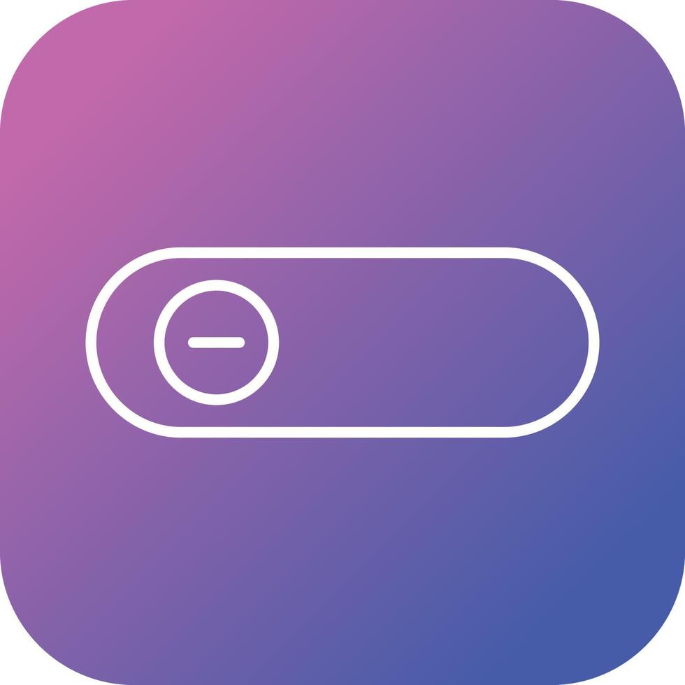 Beautiful Slide Button Line Vector Icon