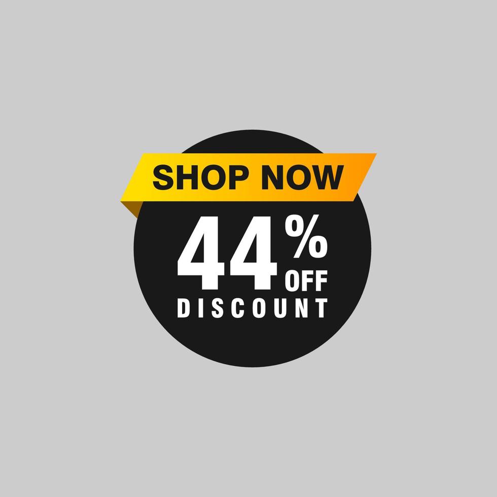 44 discount, Sales Vector badges for Labels, , Stickers, Banners, Tags, Web Stickers, New offer. Discount origami sign banner.