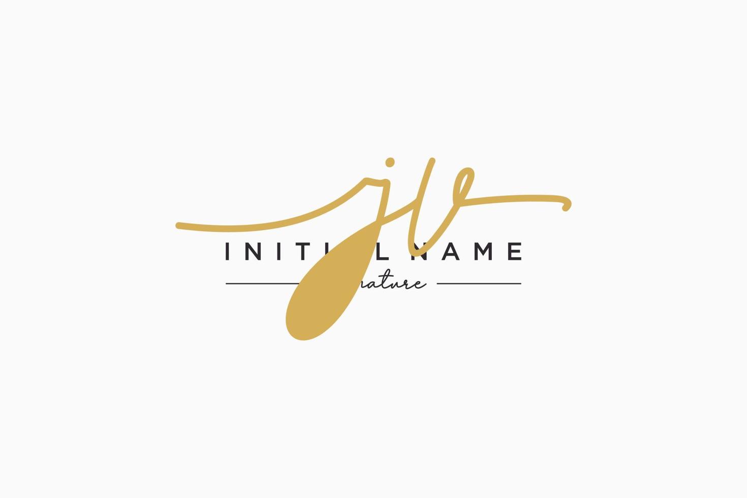 Initial JV signature logo template vector. Hand drawn Calligraphy ...