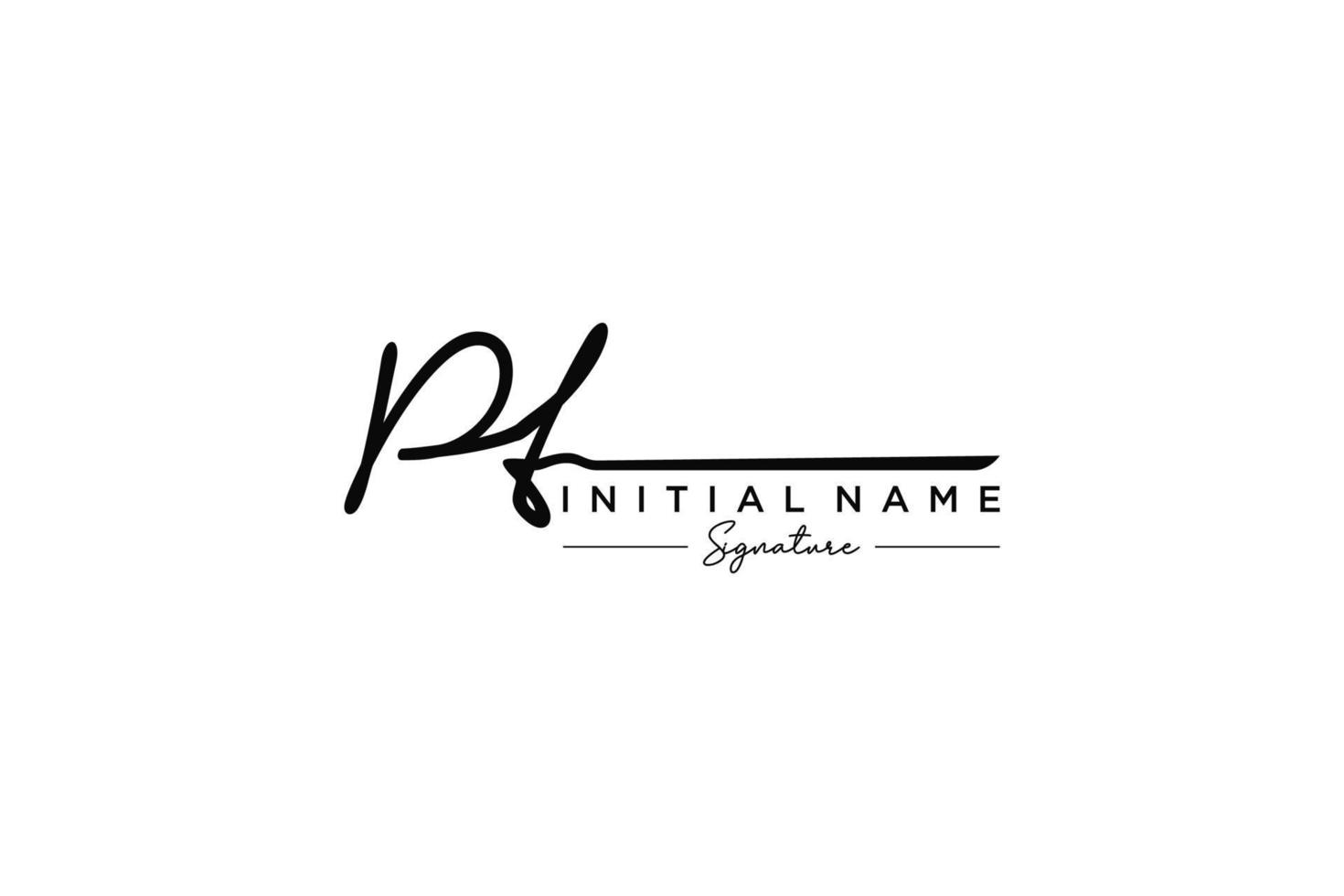Initial PT signature logo template vector. Hand drawn Calligraphy lettering Vector illustration.