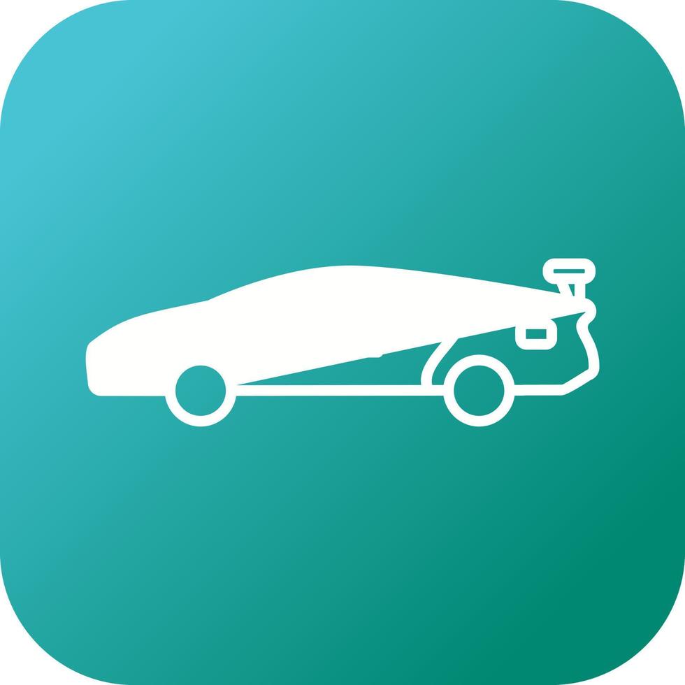 Beautiful Sports Car Line Vector Icon