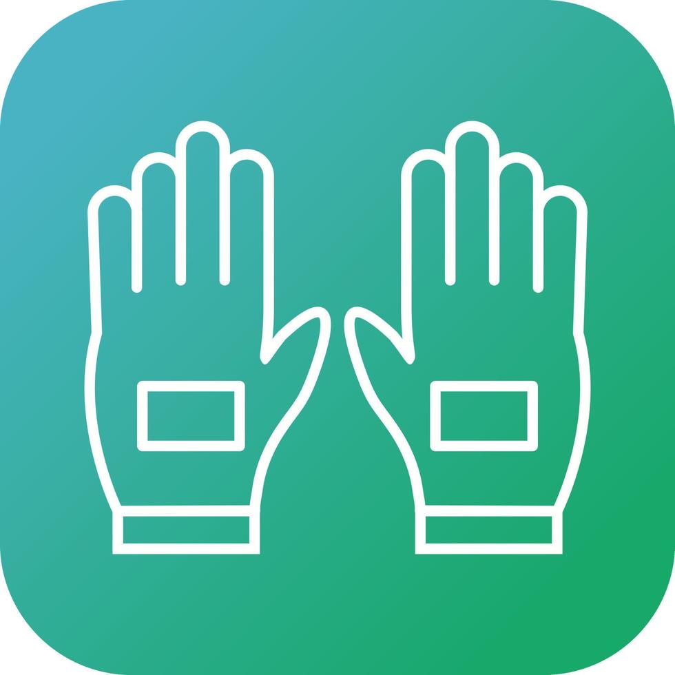 Beautiful Gloves Line Vector Icon
