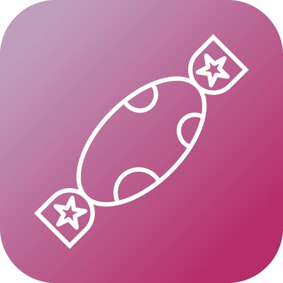 Beautiful Toffee Line Vector Icon