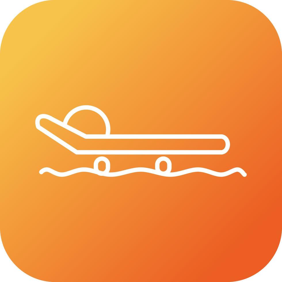 Beautiful Sled Line Vector Icon