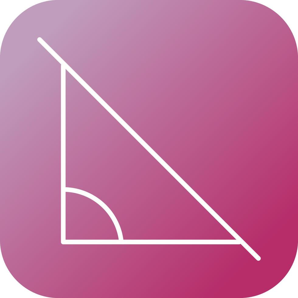 Beautiful Angle Line Vector Icon