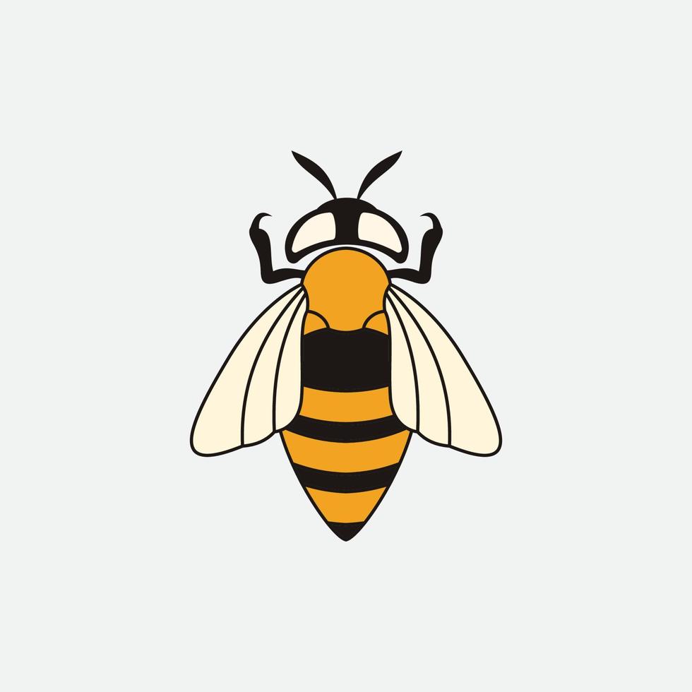 bee logo illustrations design icon vector