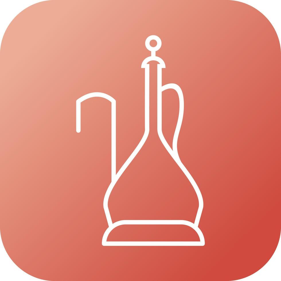 Beautiful Hookah Line Vector Icon