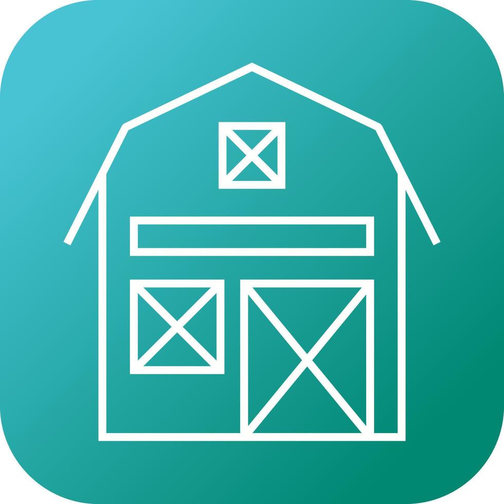 Beautiful Barn Line Vector Icon