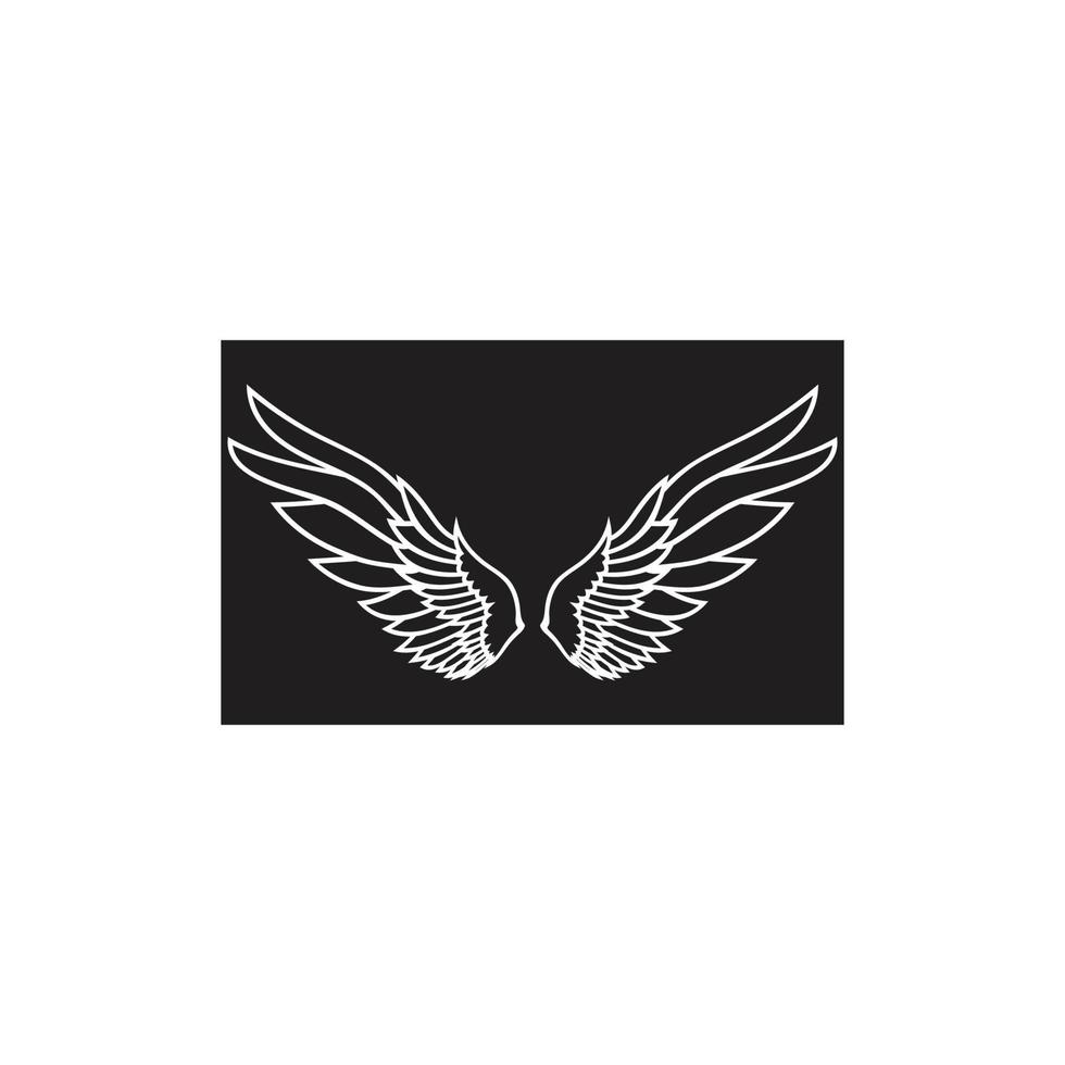 wings illustration design icon logo vector