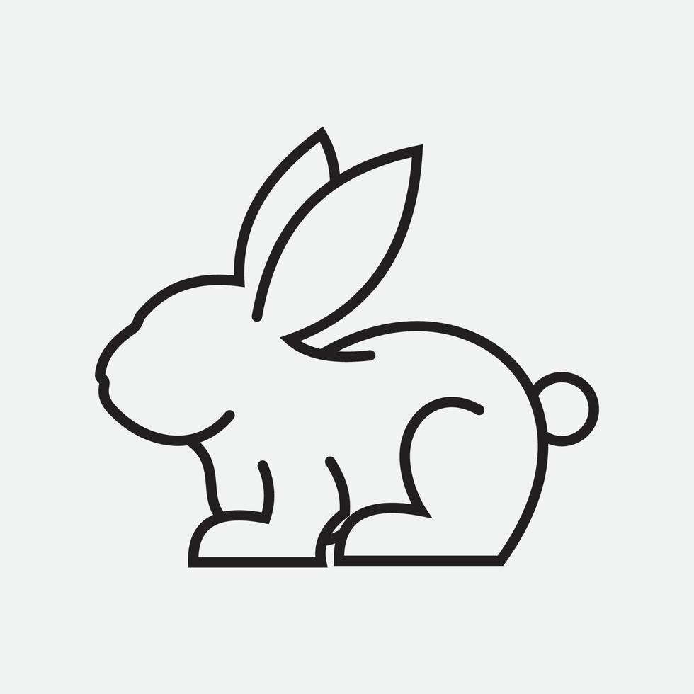 Rabbit vector icon illustration design