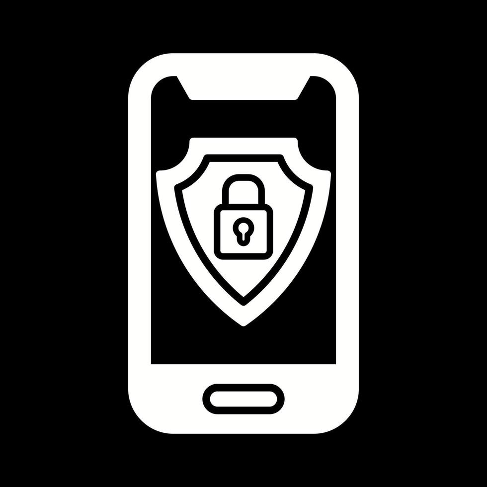 Mobile Security Vector Icon