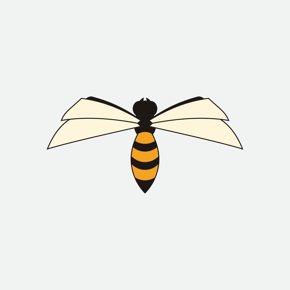 bee logo illustrations design icon vector