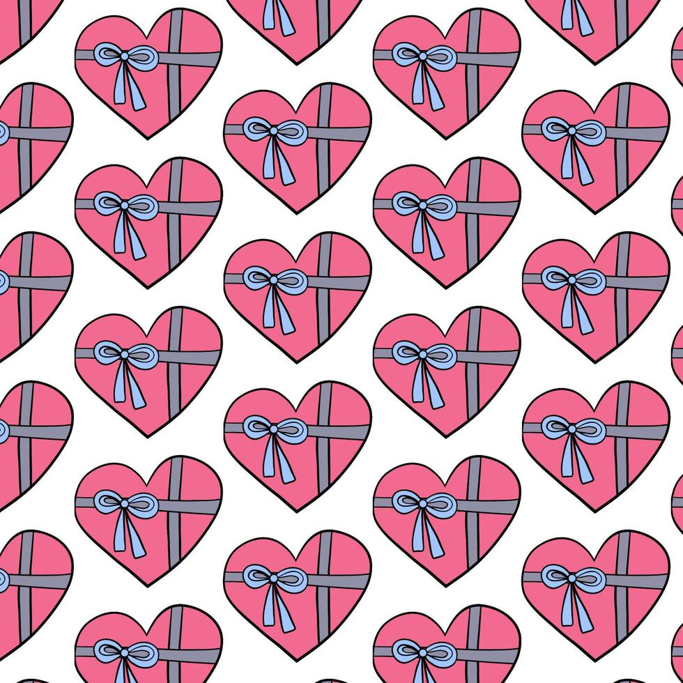 Pattern love you. Color print. Icons vector illustrations.