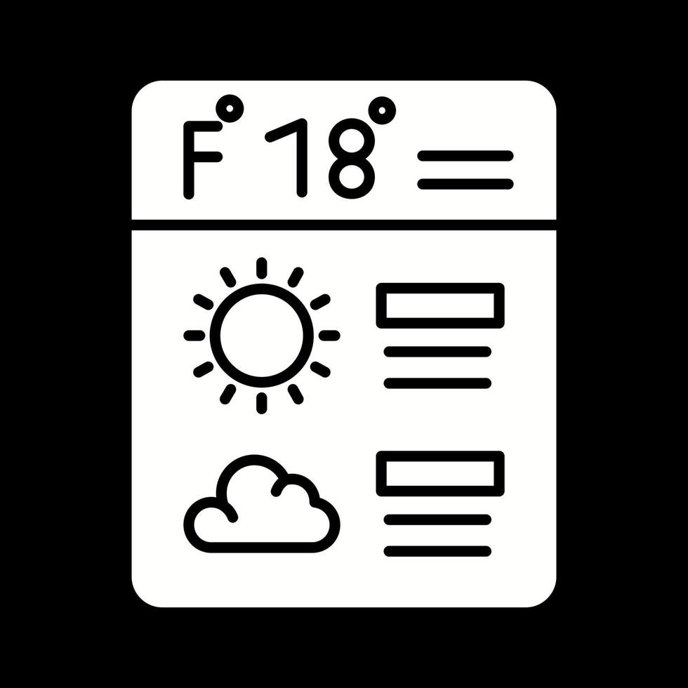 Forecast Vector Icon