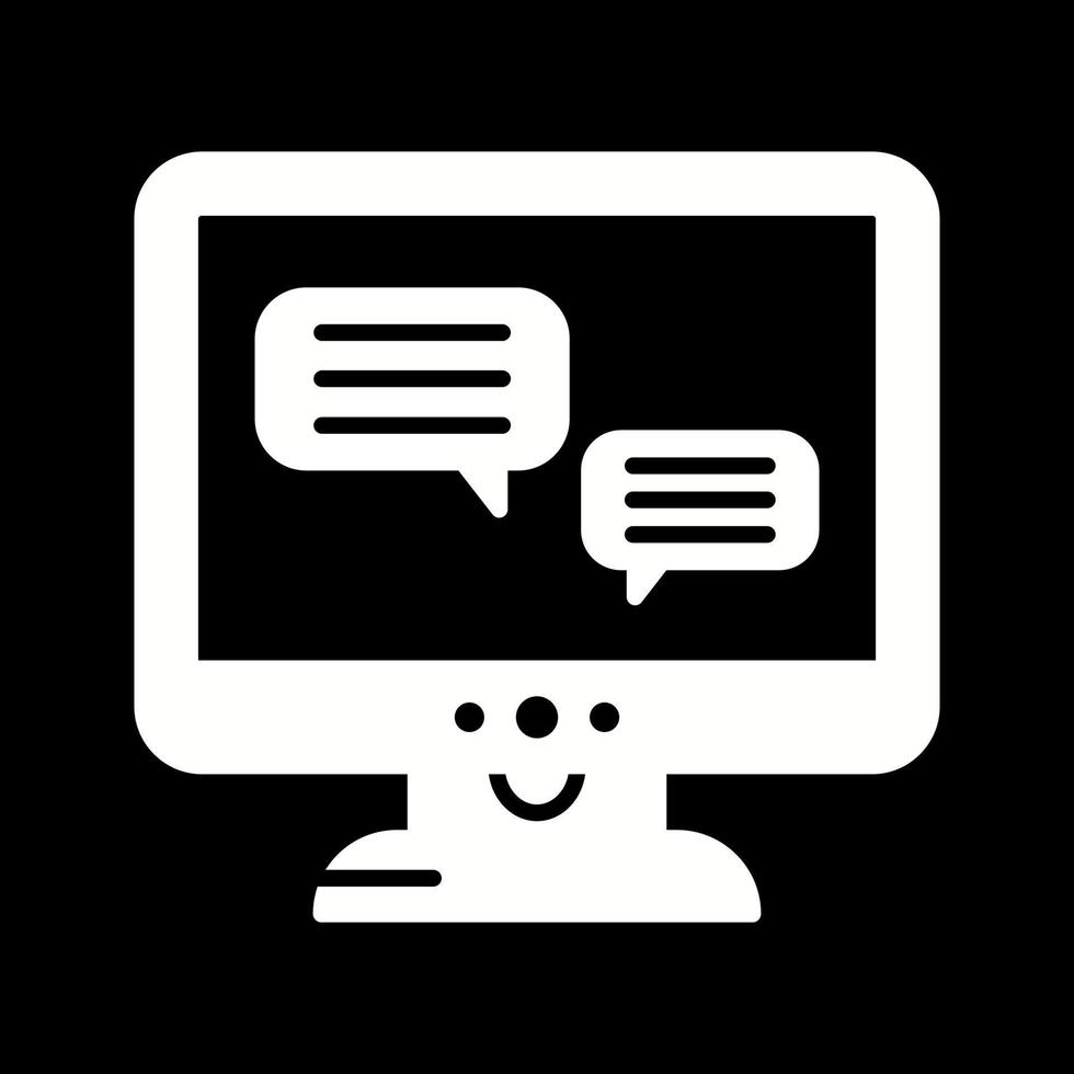 Chat Lcd Vector Icon