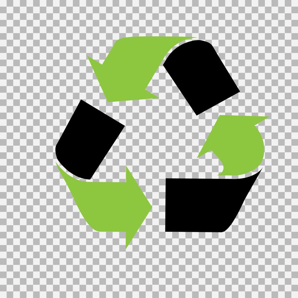 Set of vector universal recycling symbols.