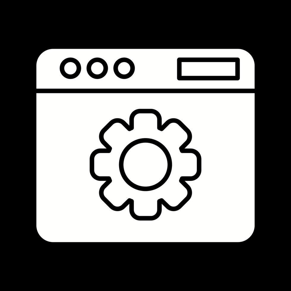 icono de vector de configuración web