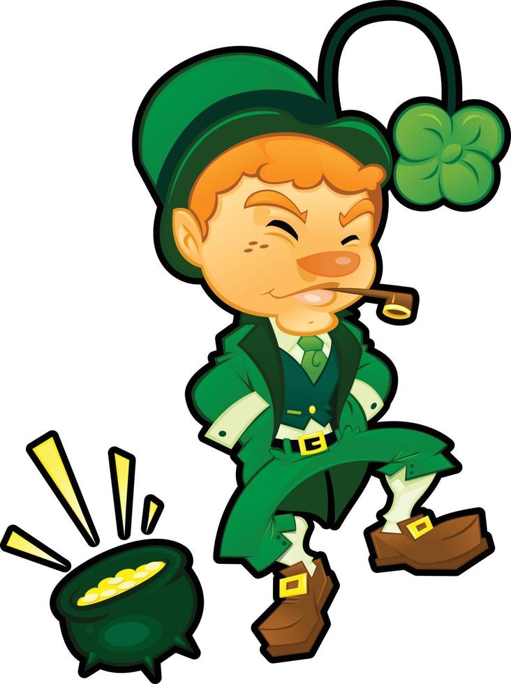 St Patrick Day Leprechaun vector