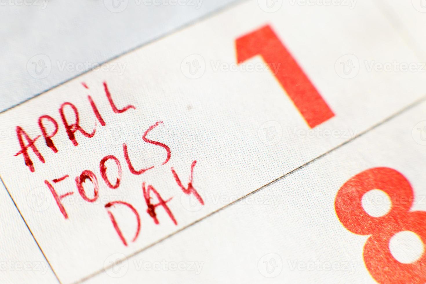 its 1st april fools day on the calendar photo