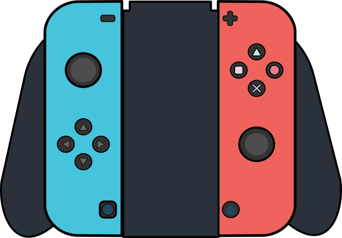 console game device. game controller vector