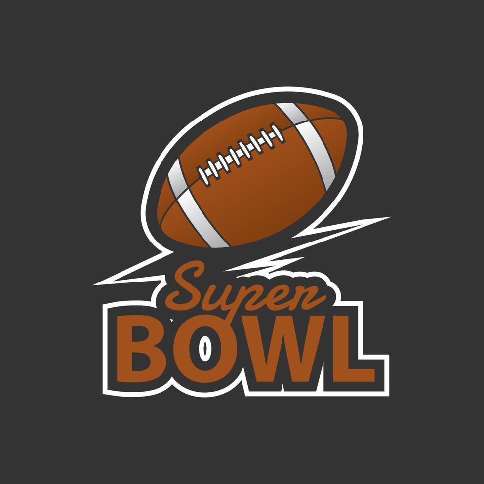 ilustración de vector de super bowl para pegatina, camiseta