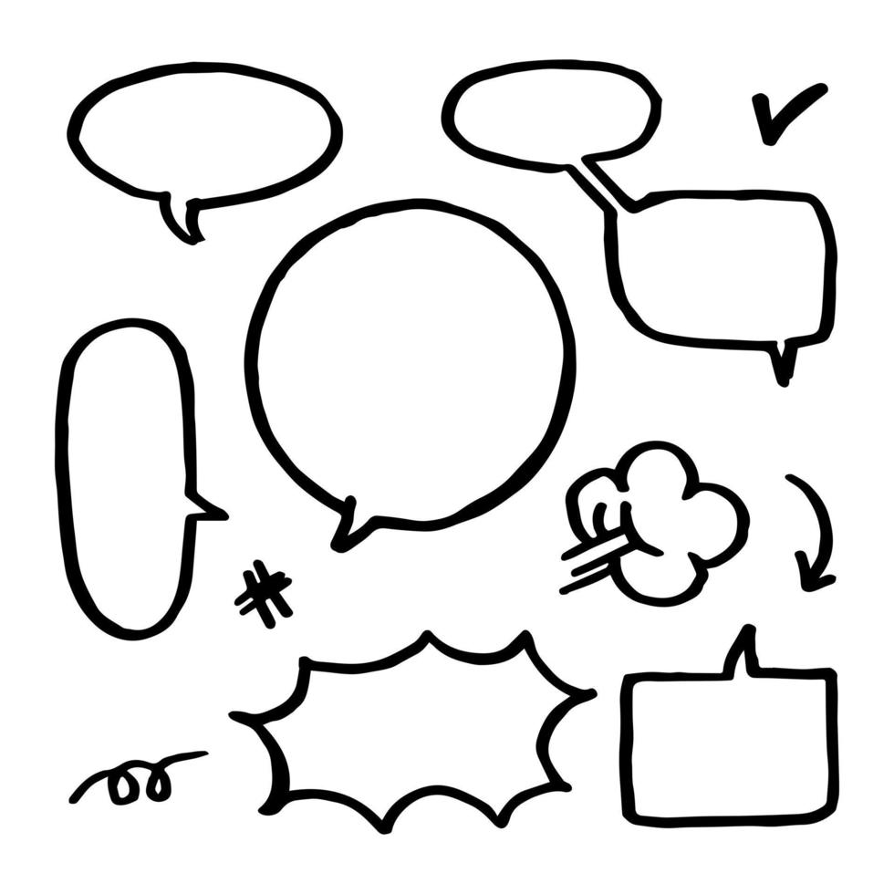 Comic bubbles for design purposes vector