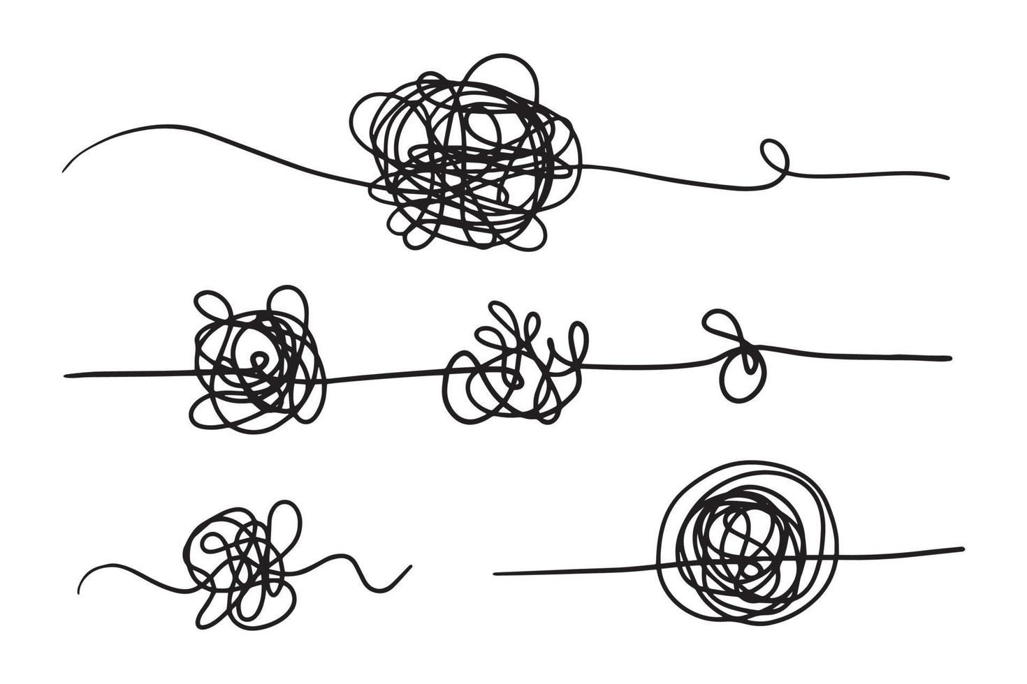 hand drawn of tangle scrawl sketch. Abstract scribble, Vector illustration.