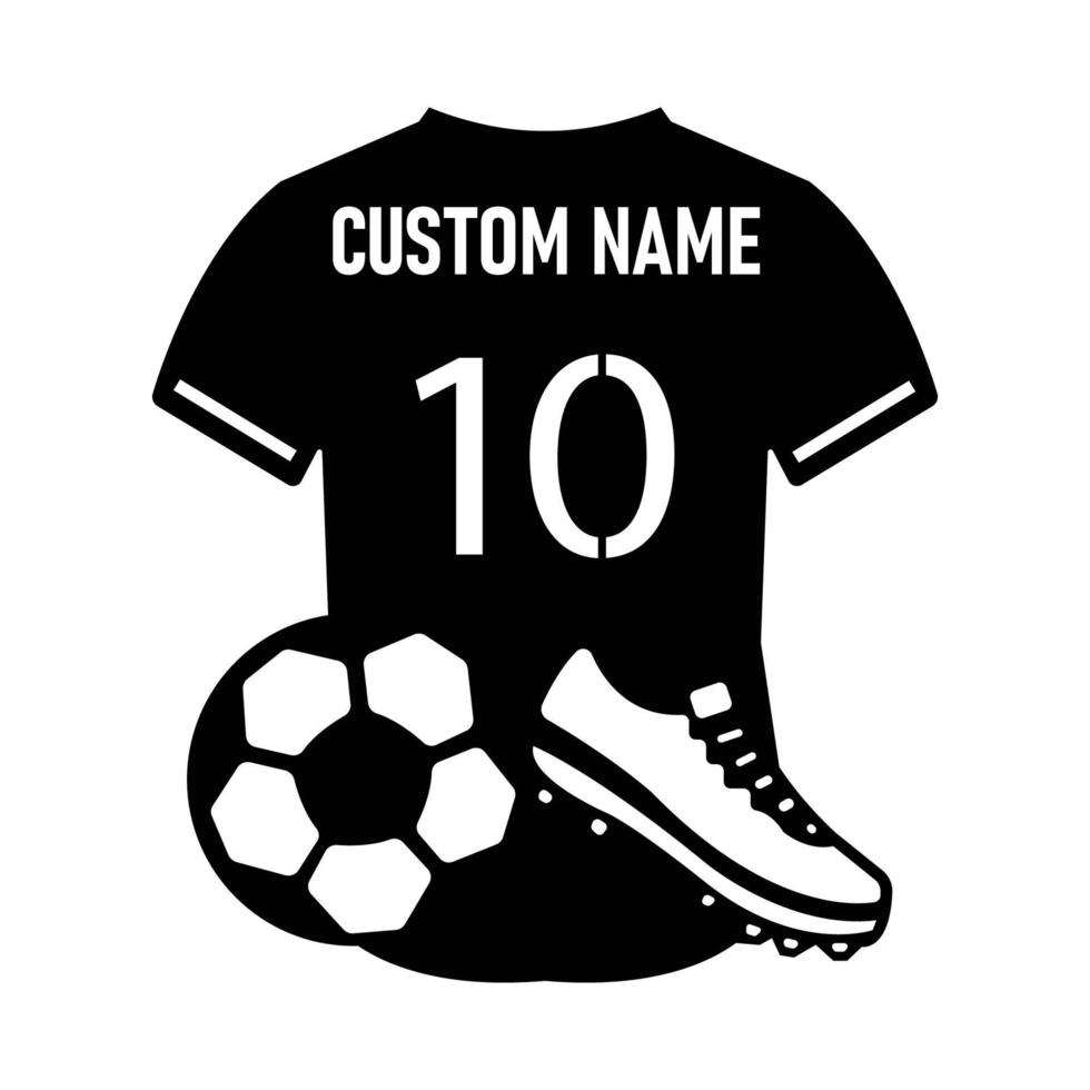 diseño de camiseta de fútbol para corte por láser 17215986 Vector en  Vecteezy