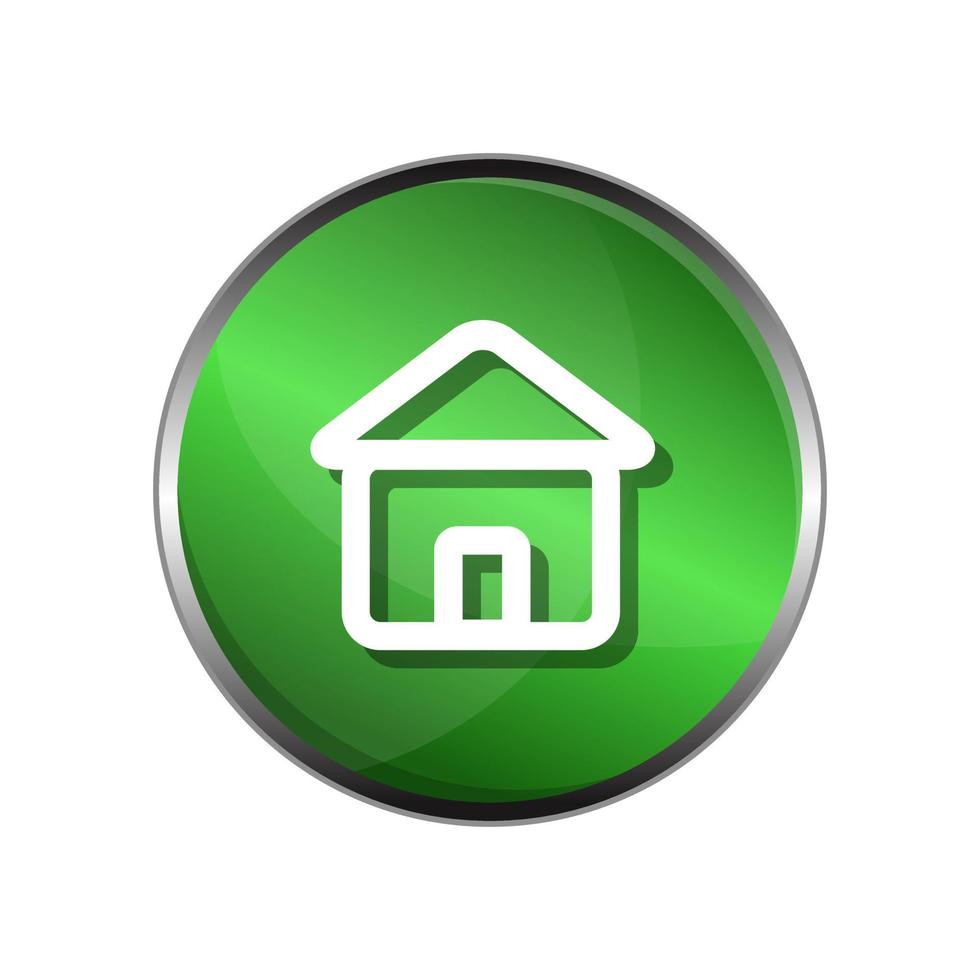 3D Home or address icon vecktor vector