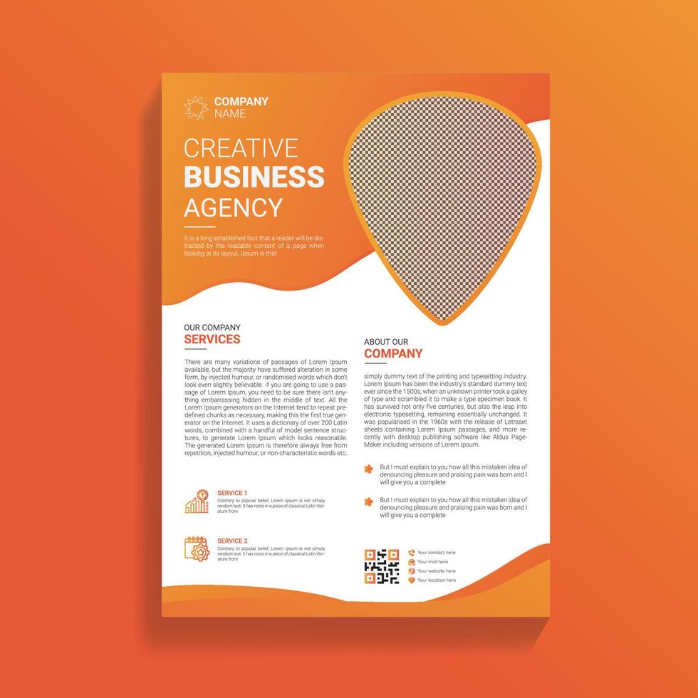 Creative professional Business and Corporate Flyer Design Template vector