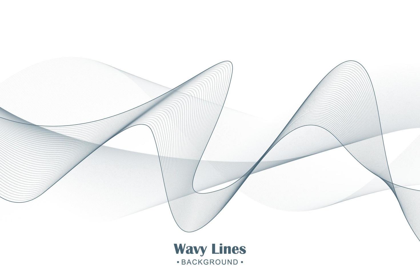 fondo abstracto con ondas de líneas fluidas vector