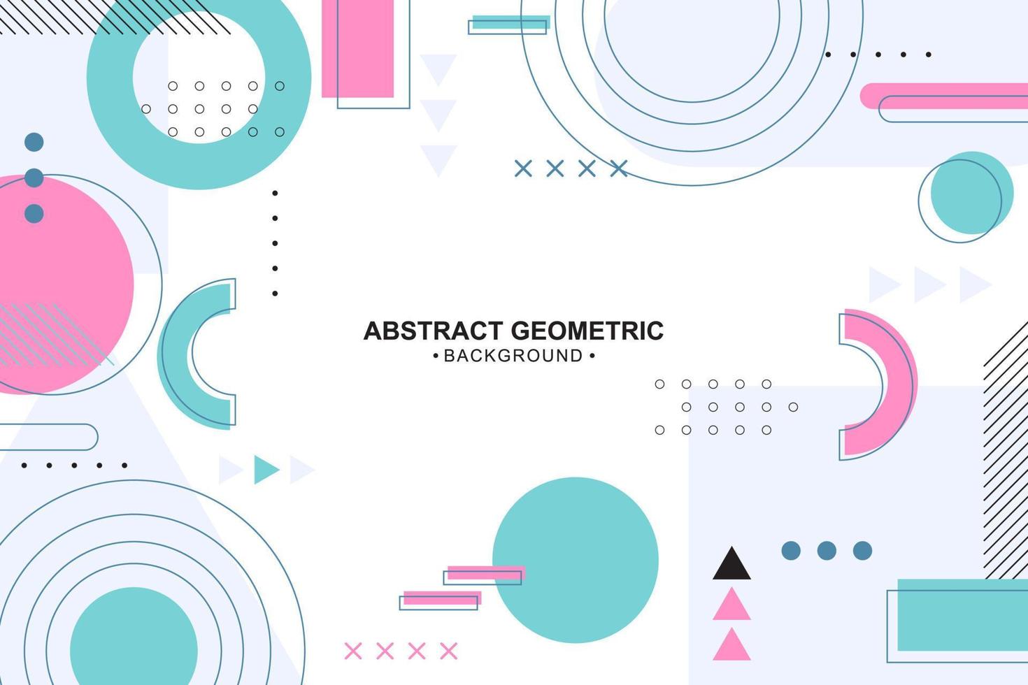 Abstract colorful geometric background in flat design vector