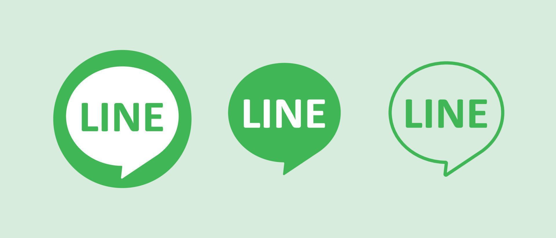 LINE ICON LOGO vector