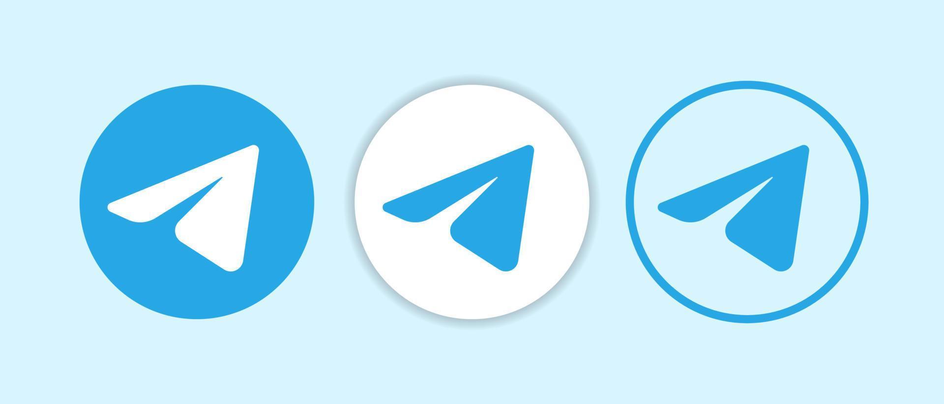 TELEGRAM ICON LOGO vector